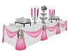 PINK BUFFET TABLE