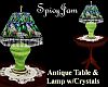 Antq Crystal Lamp/Tbl 4
