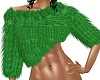 Green Fur Sweater