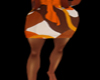 Orange Splash Biz Skirt