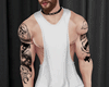 T-shirt white+tattoo