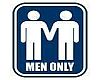 Men Only Sticker