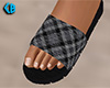 Gray Sandals Plaid 2 (F)