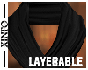 [i] Cashmere Scarf - Blk