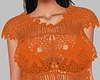 Orange Crochet Top