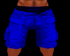 Blue Cargo Shorts (M)