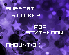 SM Support Sticker -3k-