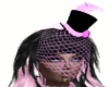 cabaret hat black pink