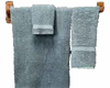 Simple Blue Towel Bar