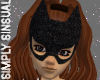 Blk Lurex Catwoman Mask