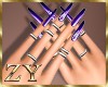 ZY: Magic Purple Nails