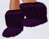 Purple Furry Boots