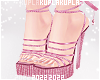 $K Pink Glitter Heels