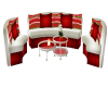 (D) XMAS RED COUCH