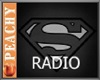 P~ SUPERMAN B&W radio