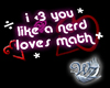 Like a Nerd <3s Math Tee