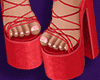 Strappy Sandals Red