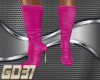 pink leather boots