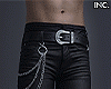 inc. Black Jeans + Chain