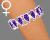 !Hearts bangles amethyst