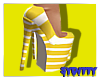 StripeMe Yellow Heels