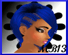 !MB13 black@blue hair