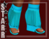Turquoise Bamboo Sandals