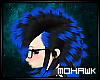 [MO] Blue black Mohawk M