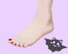 ☽ Feet Nails Red