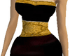 Black dress and gold