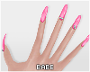 eHot Pink Nails