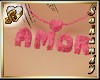 "S" AMOR PINK NECKLACE