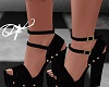 {F} Ribbed Heels/Black