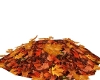Autumn leaf pile