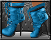 !STRAPPED BOOTIES! BLUE