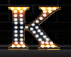 K Orng Letter Neon Lamp