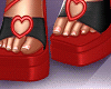 Valentine Heels Blk Red