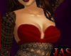 (J) Lace Dress Red/Black
