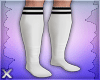 X l Long White Socks