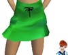 green bathing suit skirt