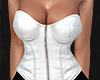 $ zip up corset white
