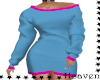 Blue/Pink Sweater Dress