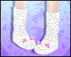 Aries White Fluffy Socks