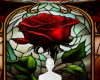 Stained glass rose bg