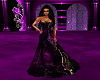 gothic purple lace gown