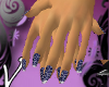 blue lace nails