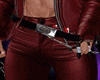 Leather Red Jeans