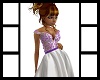 white n lavender gown