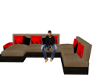 Custom couch with poses