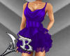 JB Ruffled Purple Dress